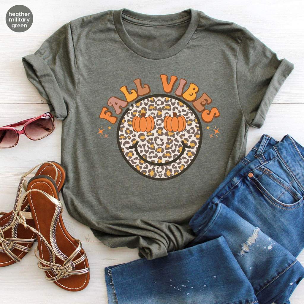 Fall Vibes Smile Shirt, 2022 T-Shirt, Funny Thanksgiving product image 76