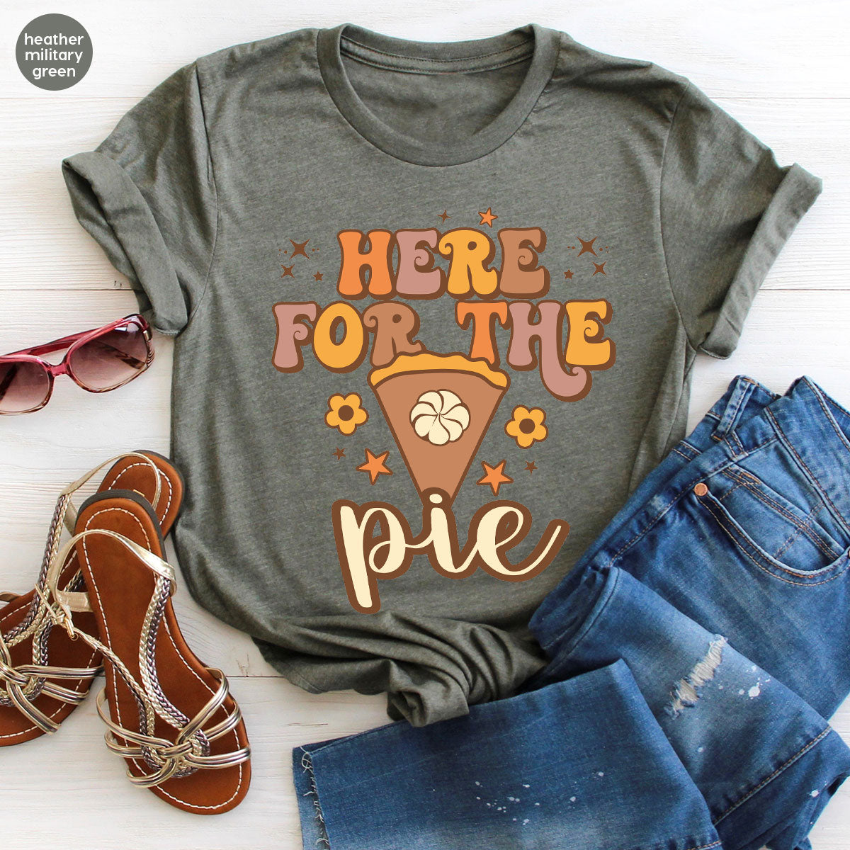 Here For The Pie Shirt, Funny Halloween Cute Hoodie and product image 84