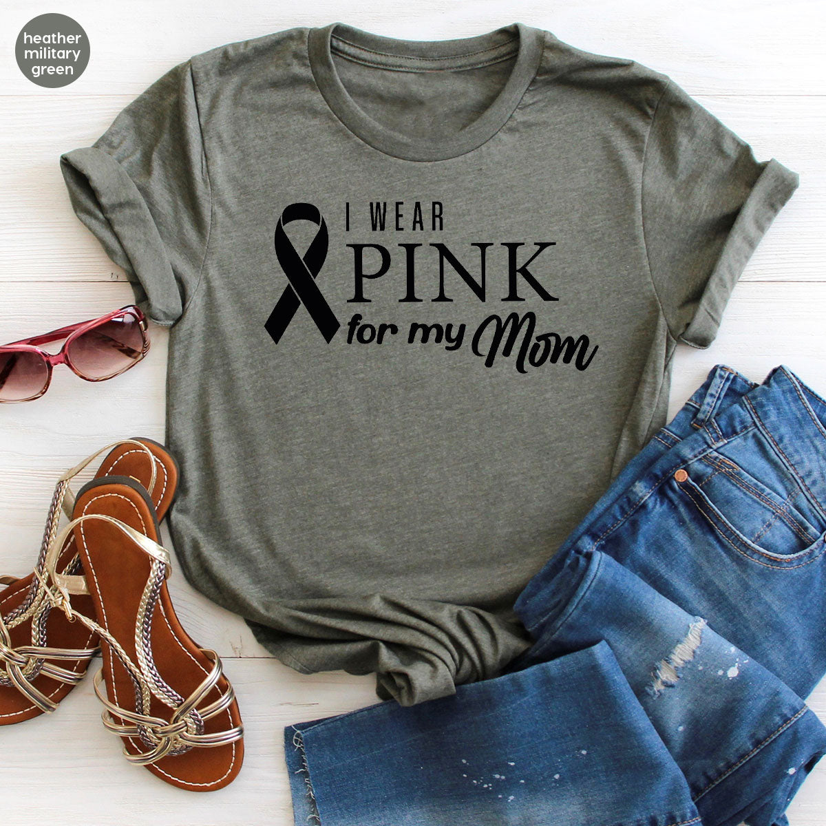 Long Sleeve Breast Cancer Survivor Shirt, Awereness Wear product image 74