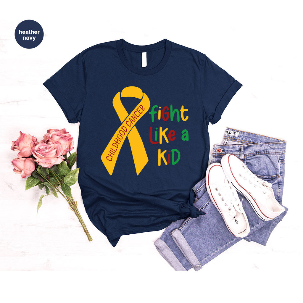 Fighting Like A Kid Shirt, Cancer Fight Childhood Canver product image 85