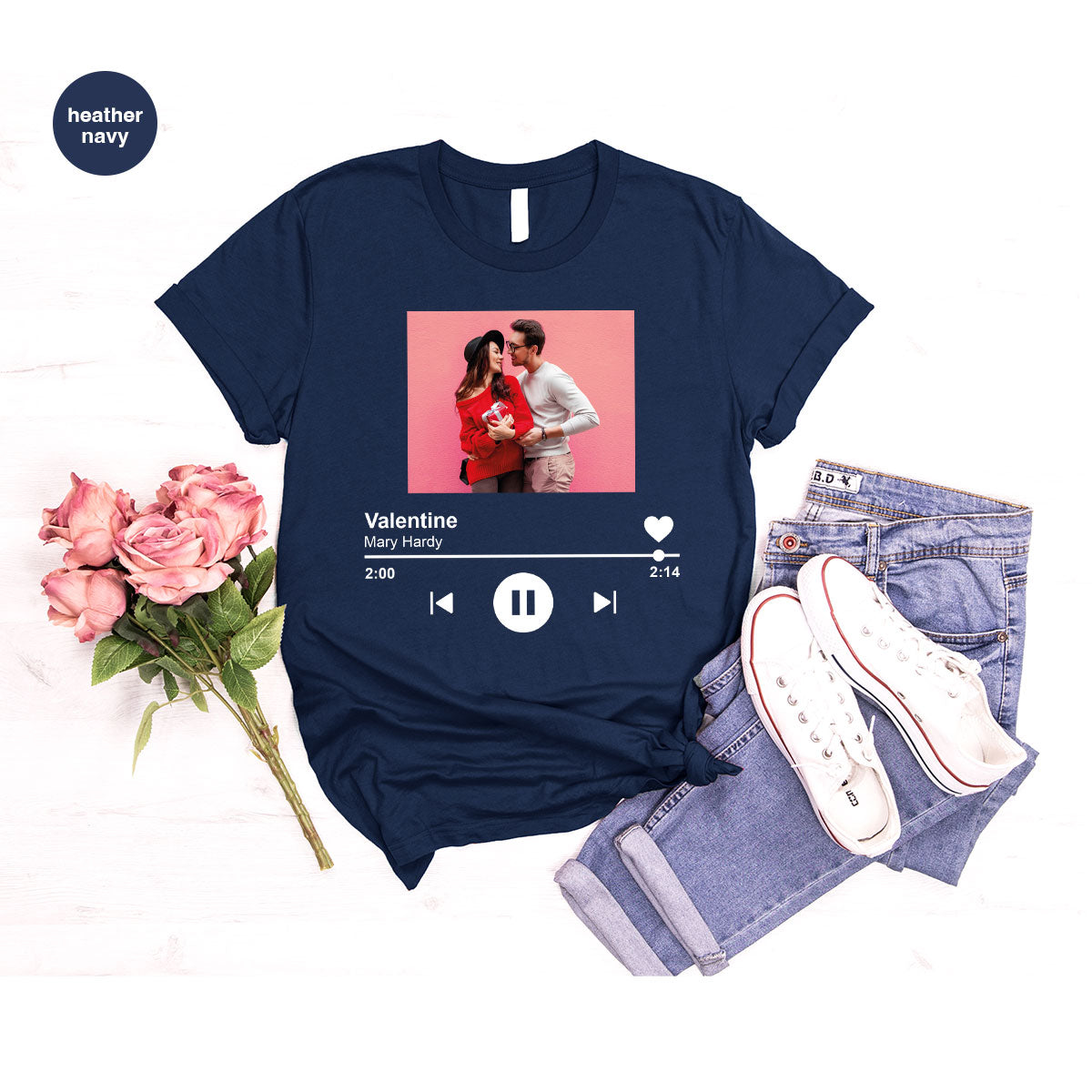 Custom Photo Valentine's Day Shirt, Personalized Gift product image 53
