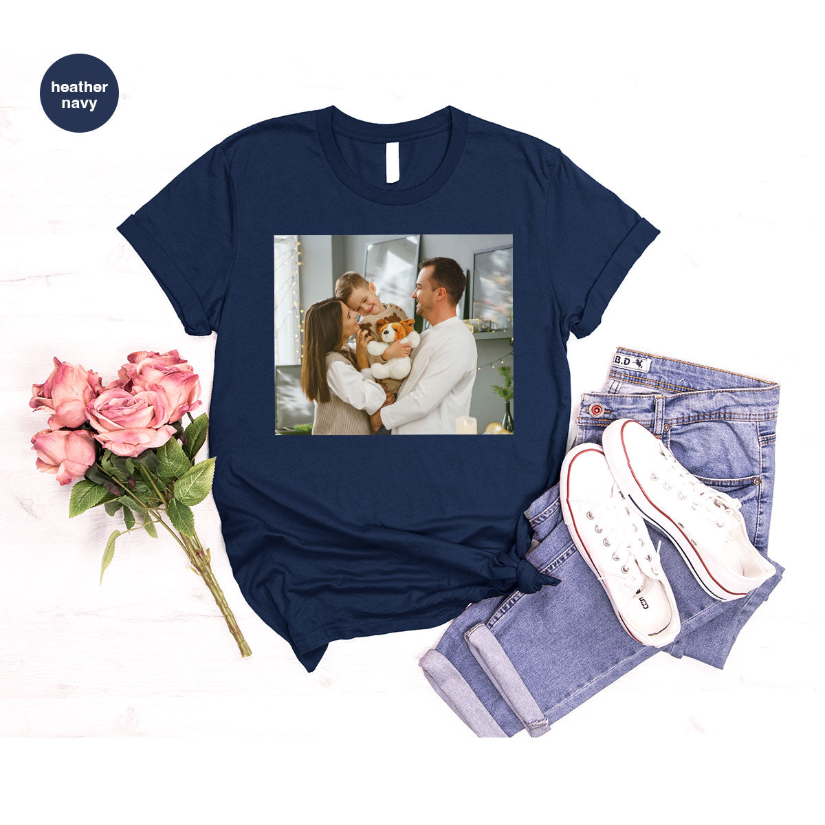 Custom Family T-Shirt, Customizable Photo Shirt, Baby Tee, product image 88