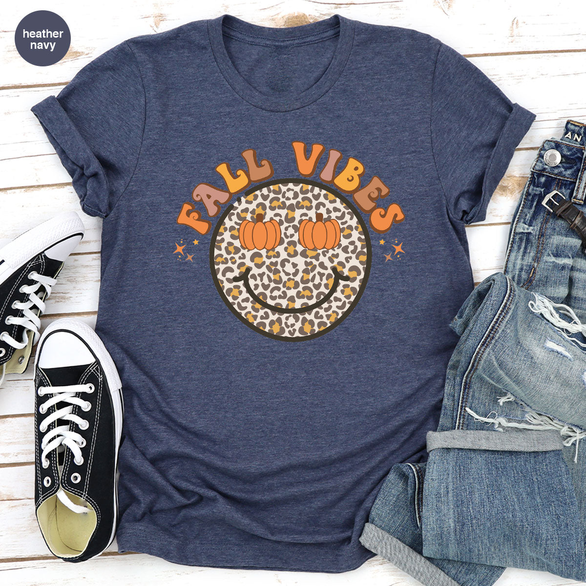 Fall Vibes Smile Shirt, 2022 T-Shirt, Funny Thanksgiving product image 77