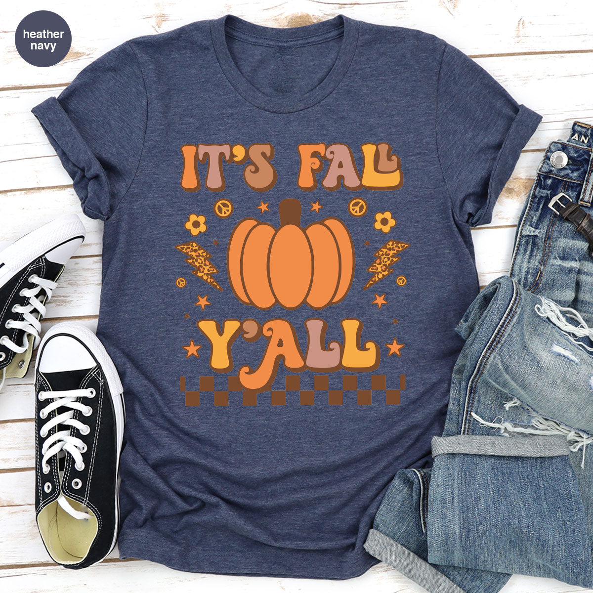 Halloween Fall Shirt, It's Y'Fall T-Shirt, Hoodie, Long product image 81
