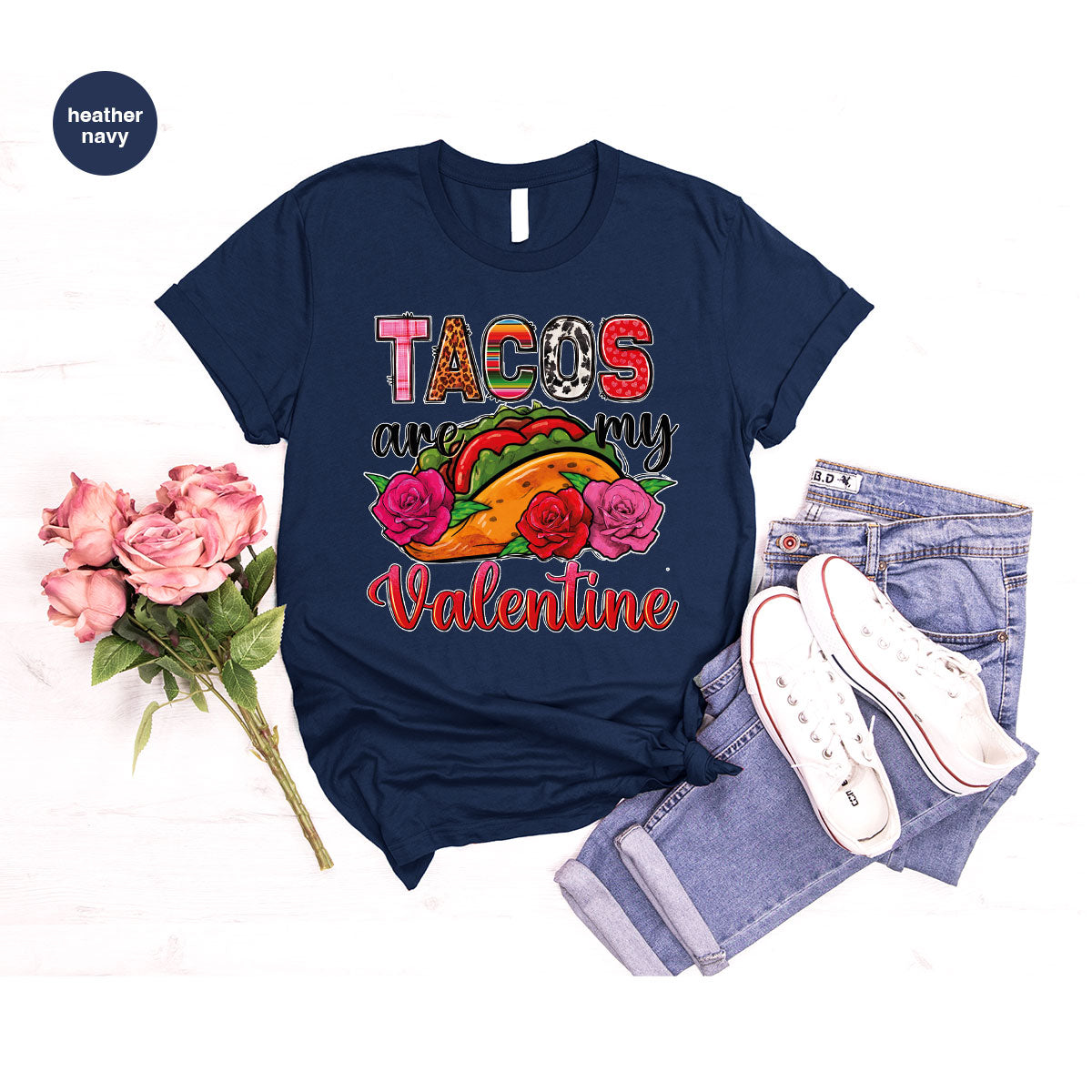 Tacos Are My Valentine Shirt, Gift To My Taco Lover, product image 102