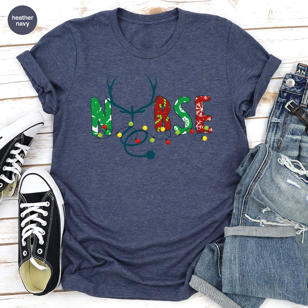 Christmas Nurse Shirt, Health Employee T-Shirt, Gift for product image 75