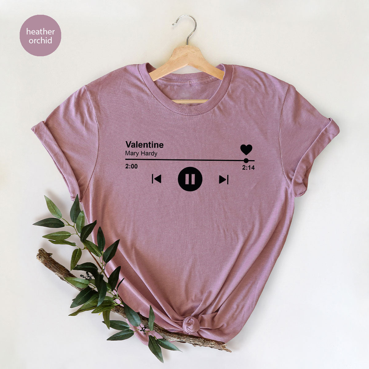 Valentine's Day Shirt, Play Music For Playlist T-Shirt product image 70