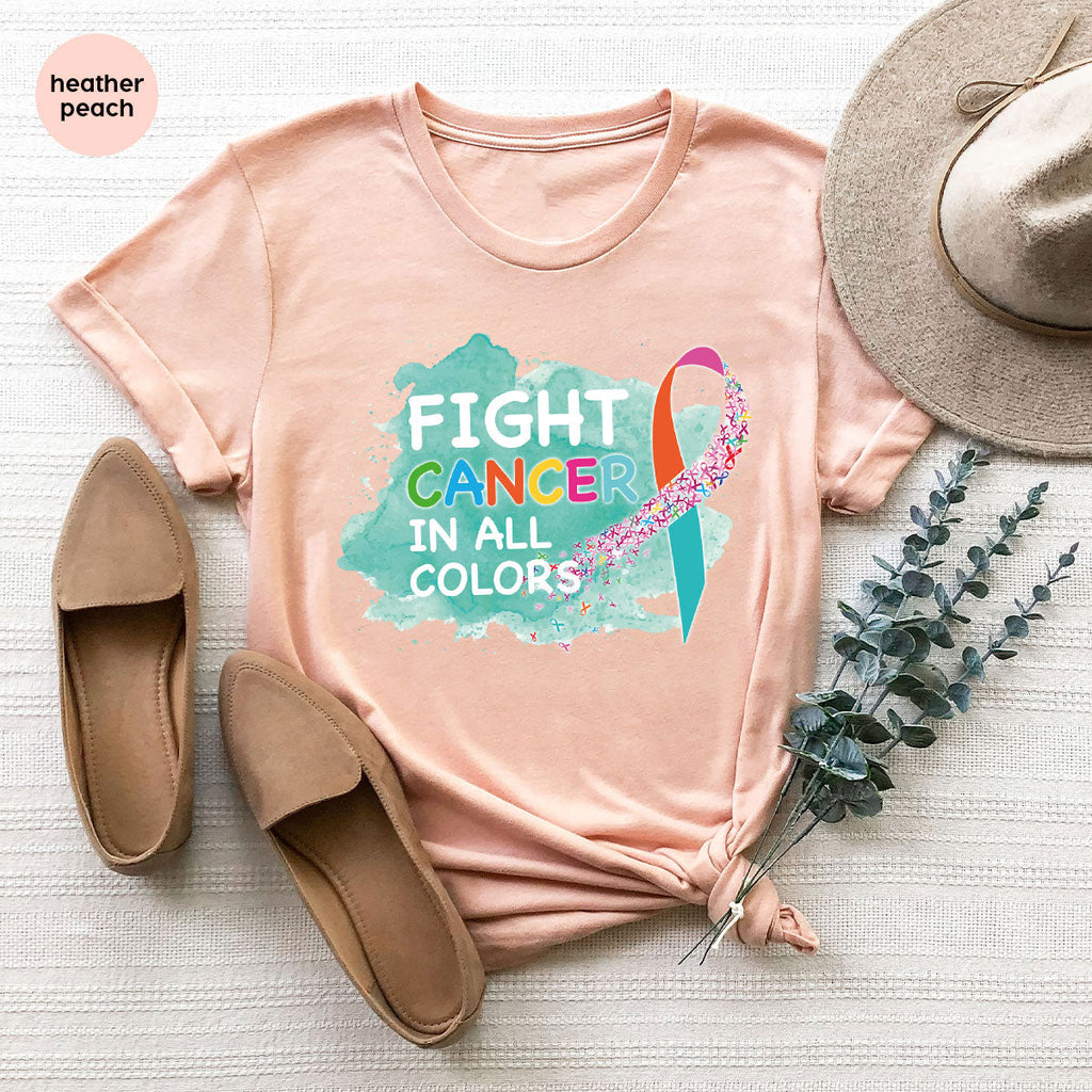 Fight Against Cancer Shirt, Warrior T-Shirt, With All Colors product image 92