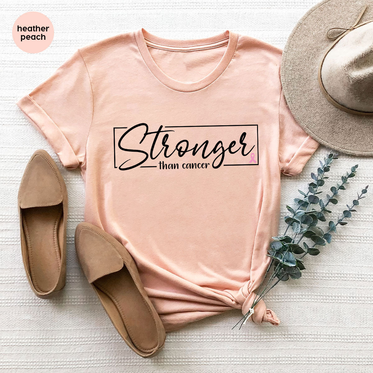 Stronger Than Cancer T-Shirt, Support Shirt, Warrior Tee product image 37