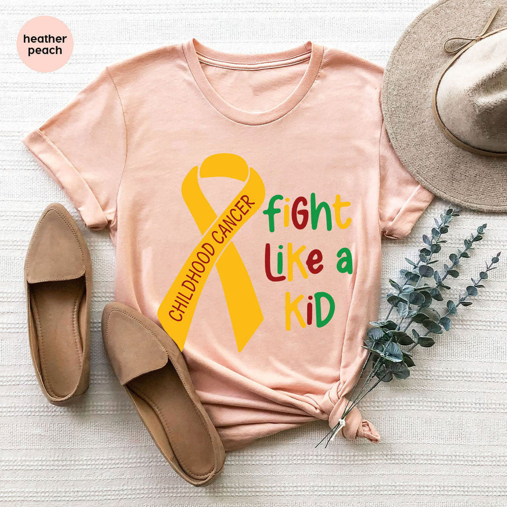Fighting Like A Kid Shirt, Cancer Fight Childhood Canver product image 87