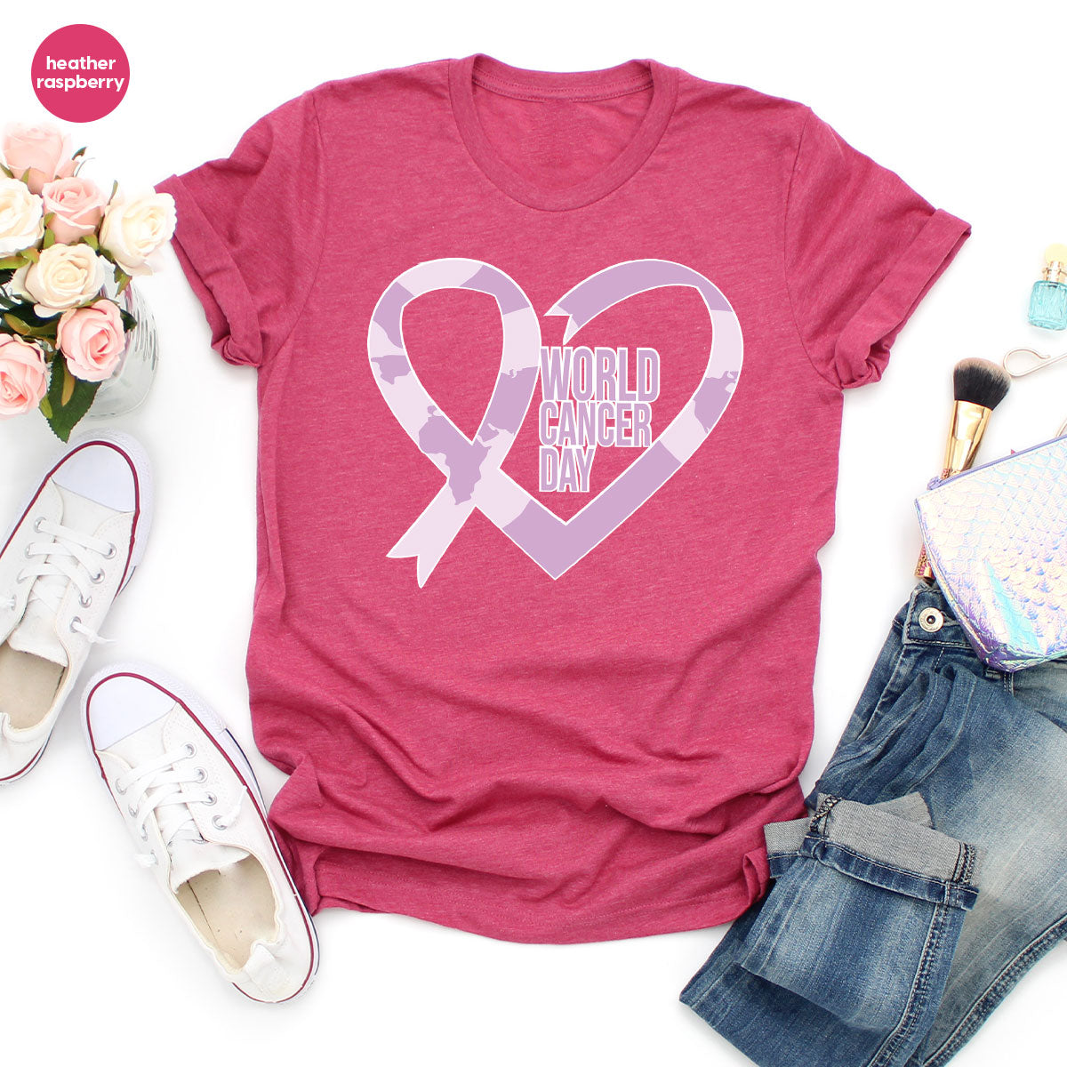 World Cancer Day Gift, T-Shirt, Support Shirt product image 3