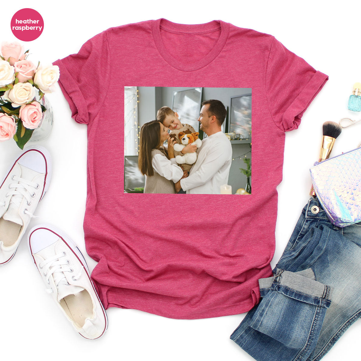 Custom Family T-Shirt, Customizable Photo Shirt, Baby Tee, product image 91