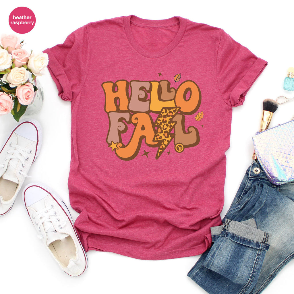 Hello Fall Shirt, Halloween T-Shirt, 2022 Hoodie, Long product image 88