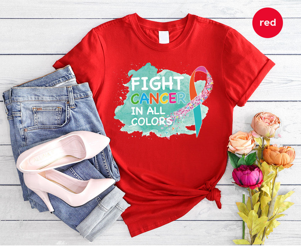 Fight Against Cancer Shirt, Warrior T-Shirt, With All Colors product image 94