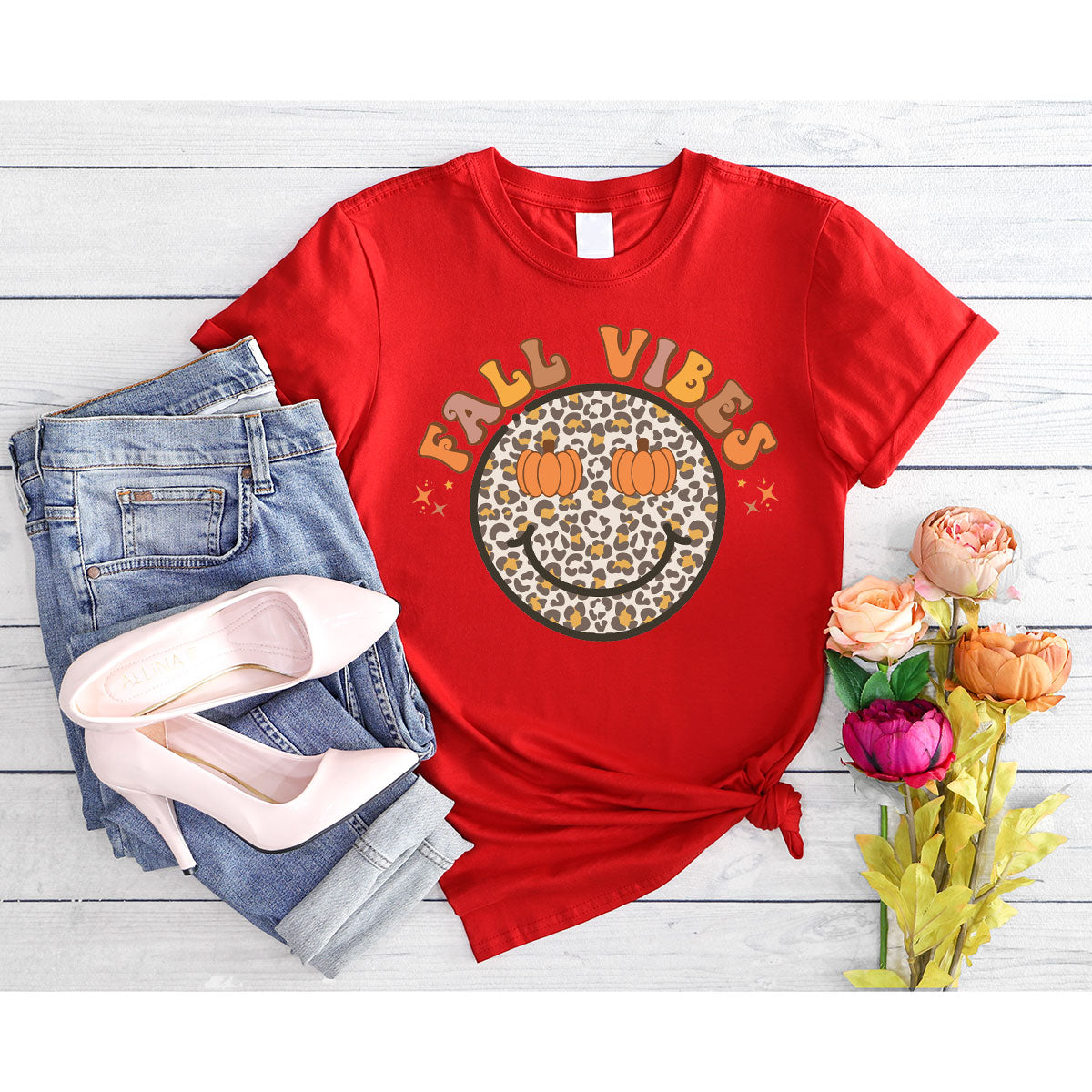Fall Vibes Smile Shirt, 2022 T-Shirt, Funny Thanksgiving product image 81