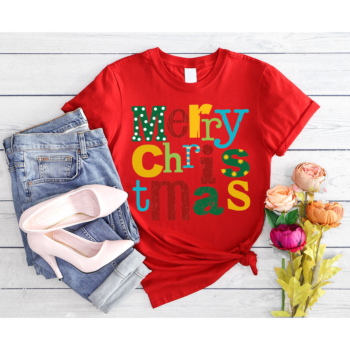 Merry Christmas Shirt, Family 2023 Tee, Xmas T-Shirt product image 79