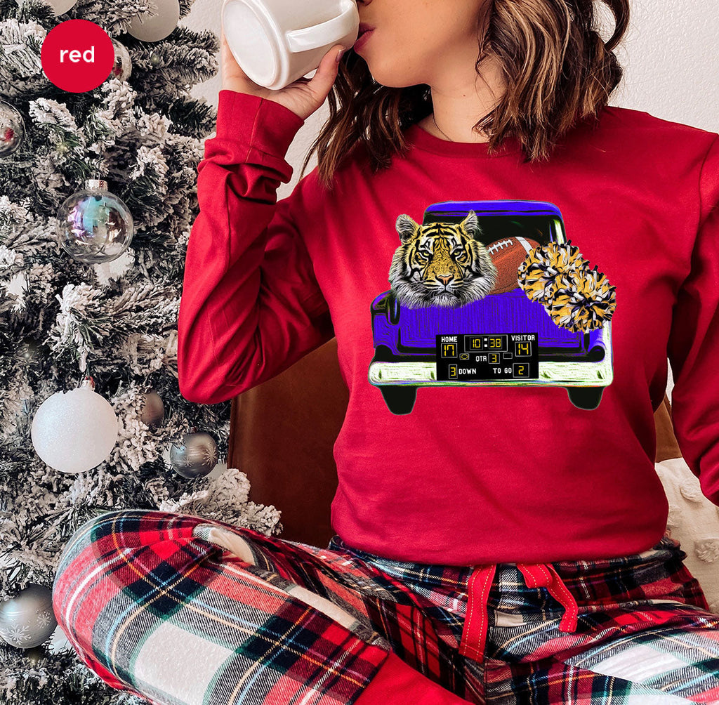Football Truck Shirt, Tiger Graphic Tees, Mom TShirt, Gifts product image 156