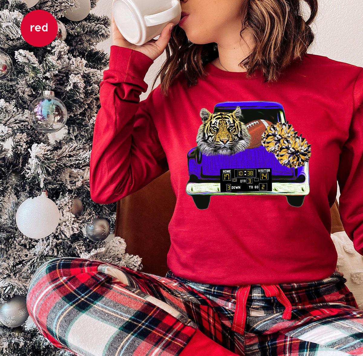 Football Truck Shirt, Tiger Graphic Tees, Mom TShirt, Gifts product image 156