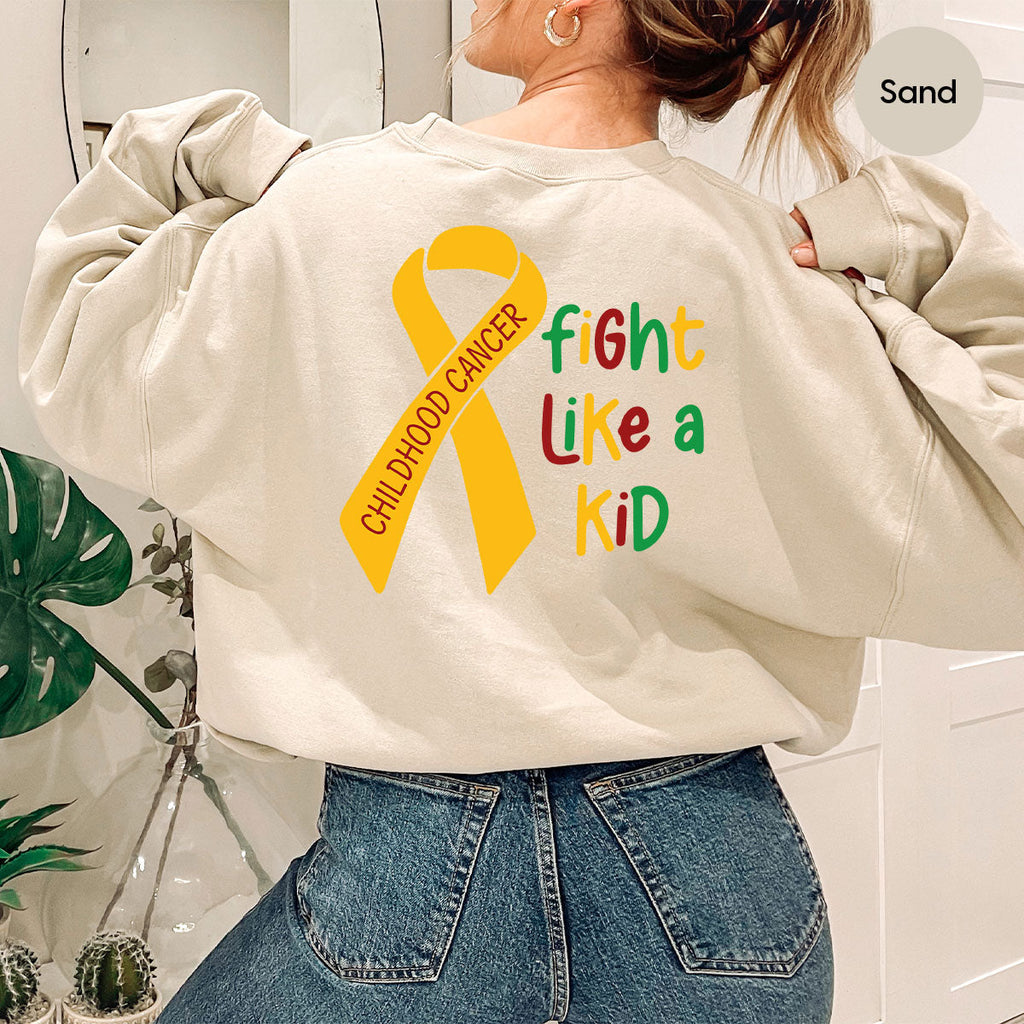 Fighting Like A Kid Shirt, Cancer Fight Childhood Canver product image 90
