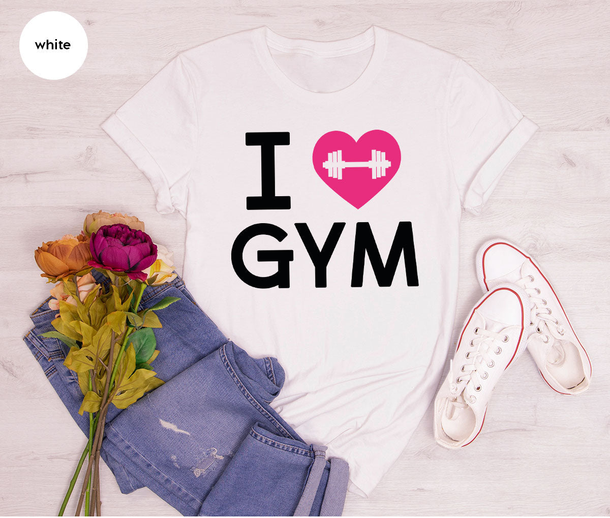 Fitness T-Shirt, GYM Shirt, I Love For Bodybuilder product image 29