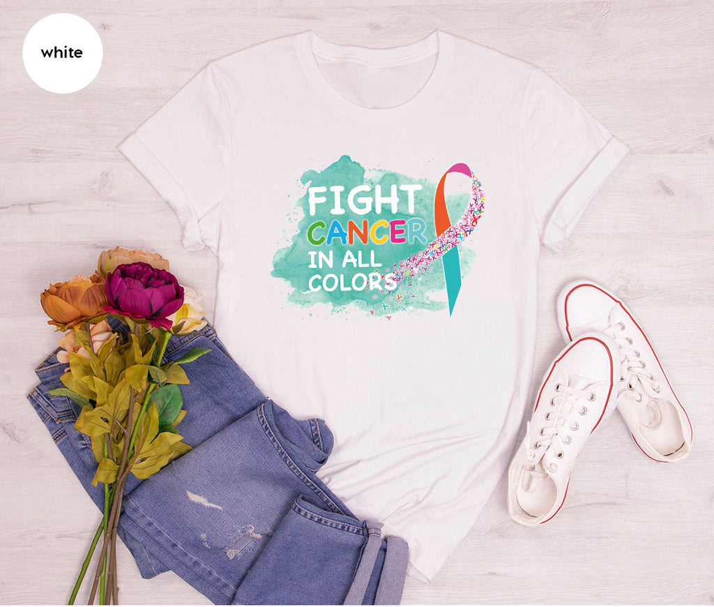 Fight Against Cancer Shirt, Warrior T-Shirt, With All Colors product image 97