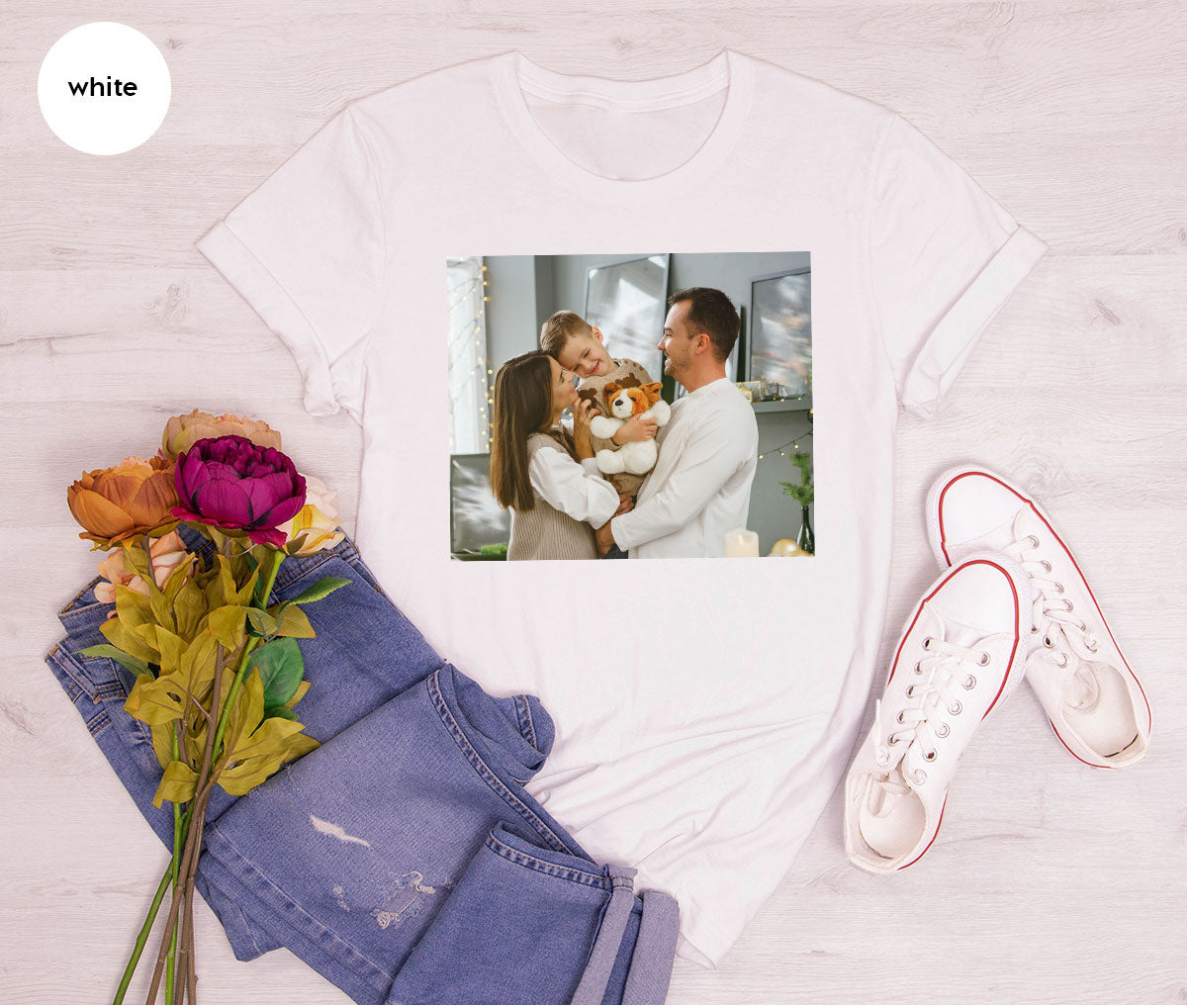 Custom Family T-Shirt, Customizable Photo Shirt, Baby Tee, product image 95