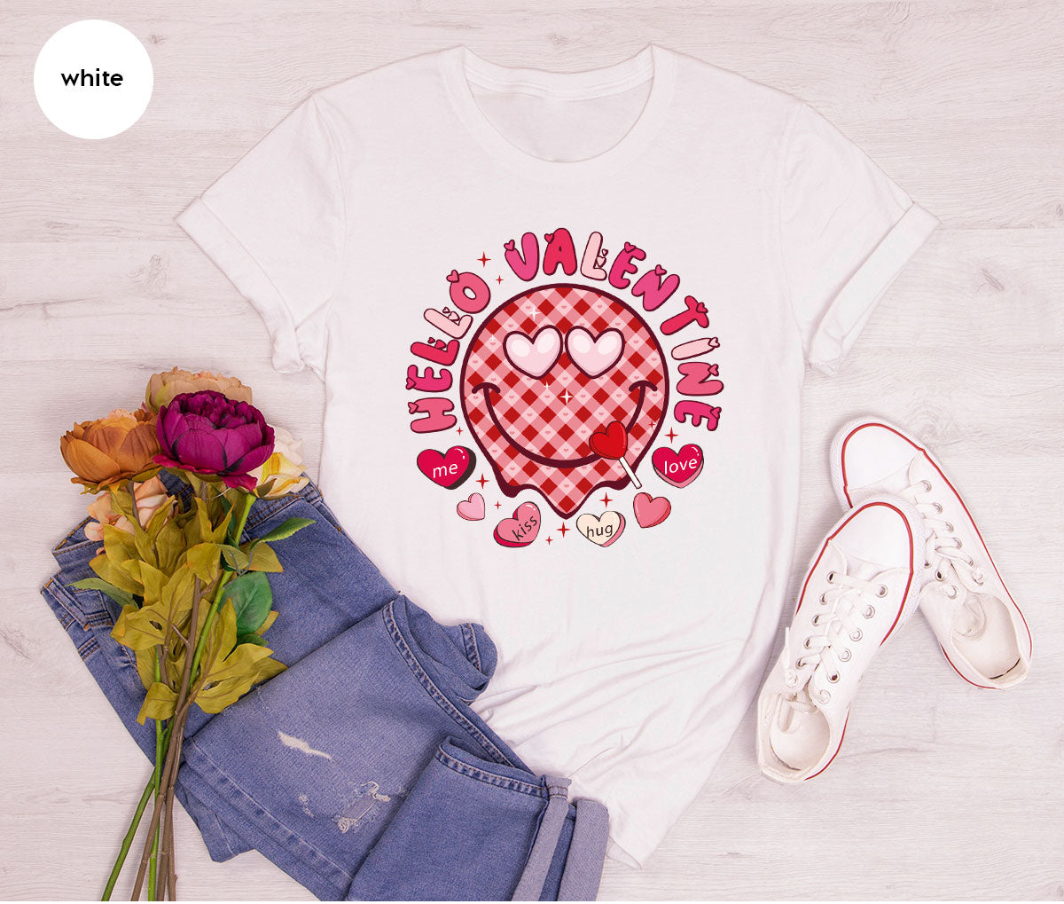 Hello Valentine Shirt, Valentine's Day Love Gift for My product image 94