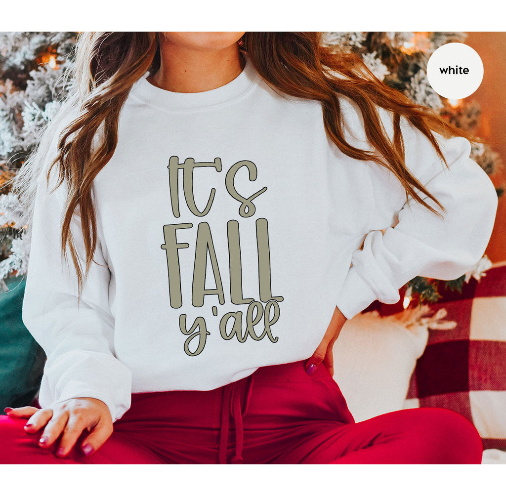 Fall Crewneck Sweatshirt, Its Yall T-Shirt, Gifts, for Her product image 1