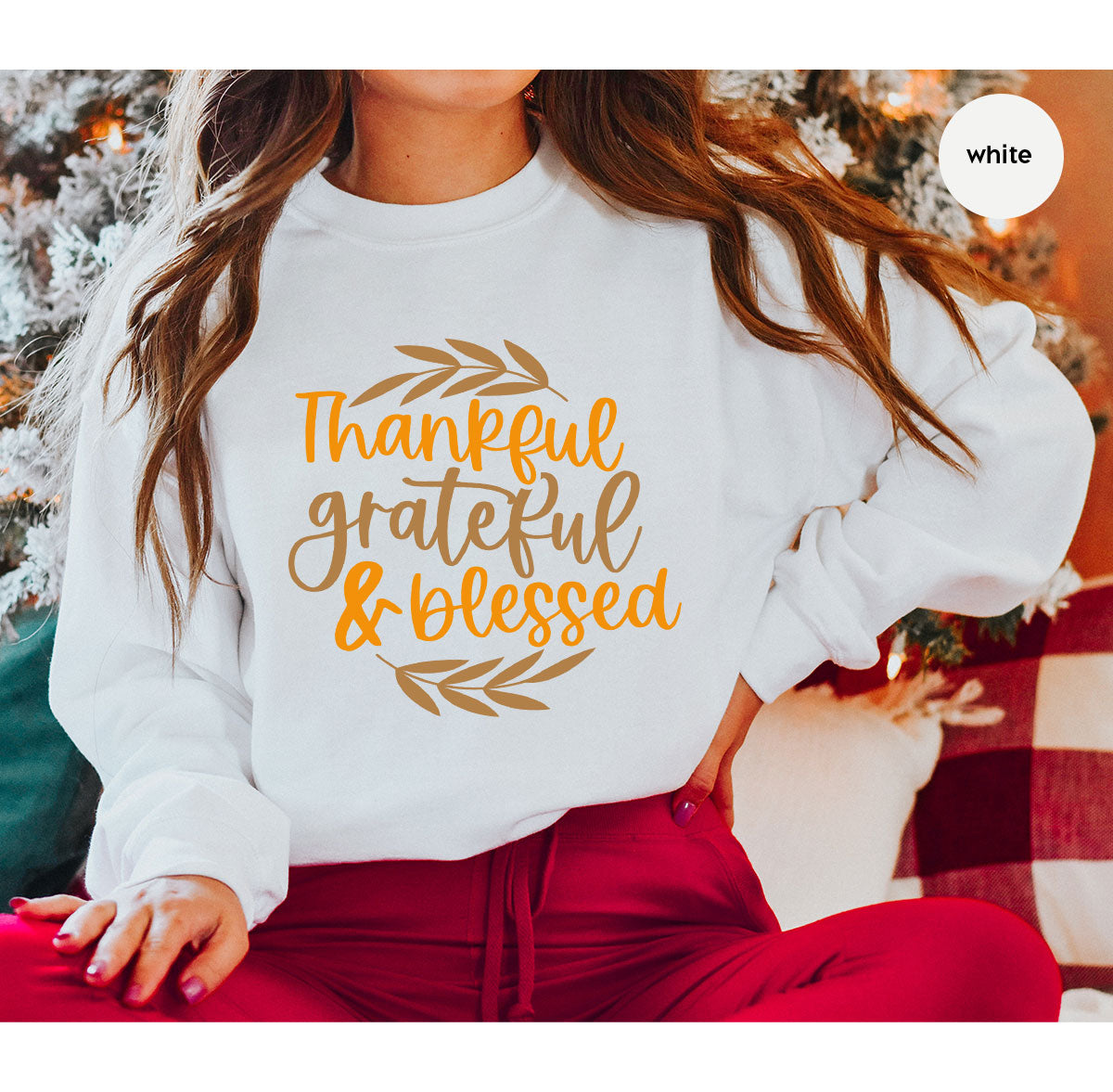 Fall Tshirt, Autumn Clothing, Gift for Her, Happy product image 1