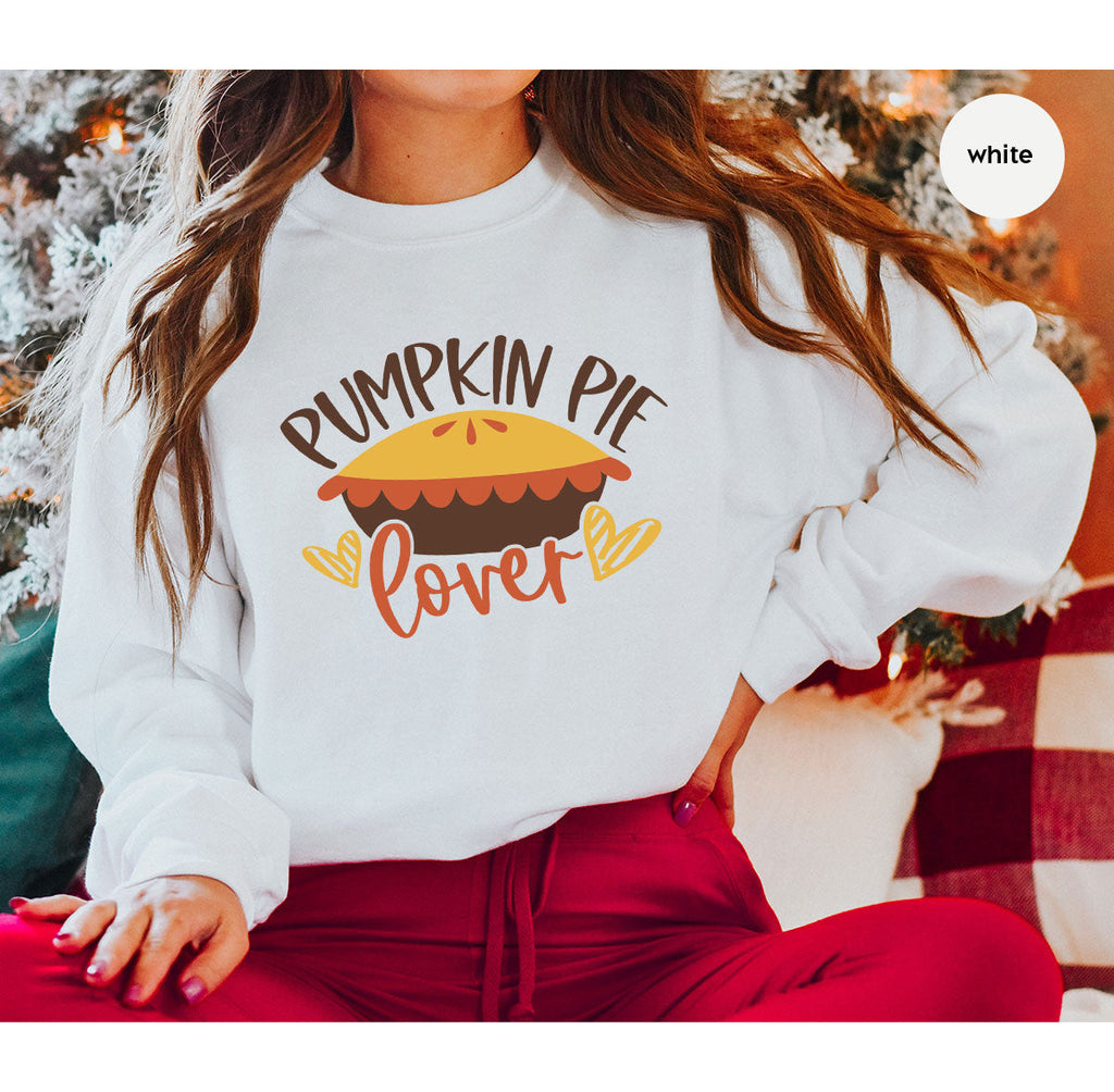 Kids Thanksgiving Shirts, Pumpkin Pie Graphic Tees, Gift product image 1