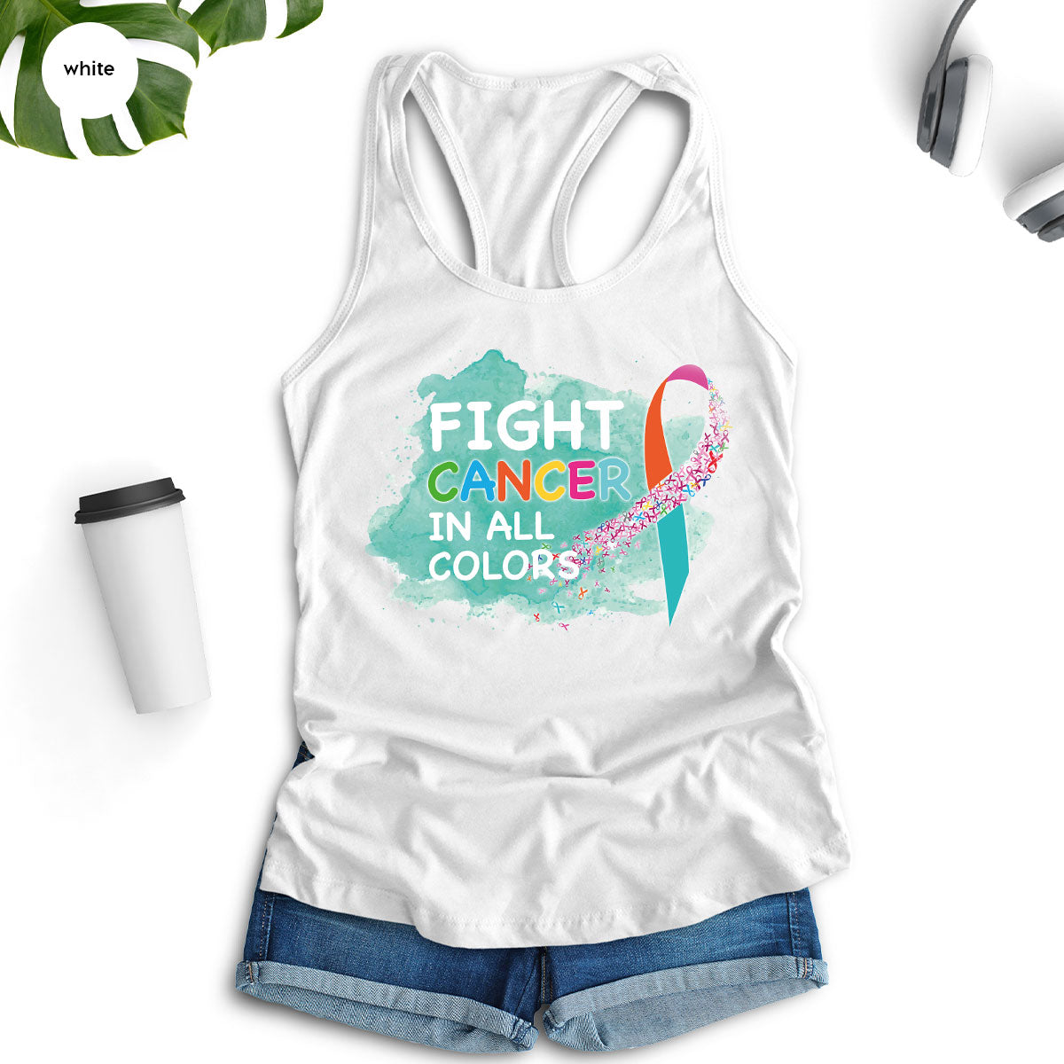 Fight Against Cancer Shirt, Warrior T-Shirt, With All Colors product image 98