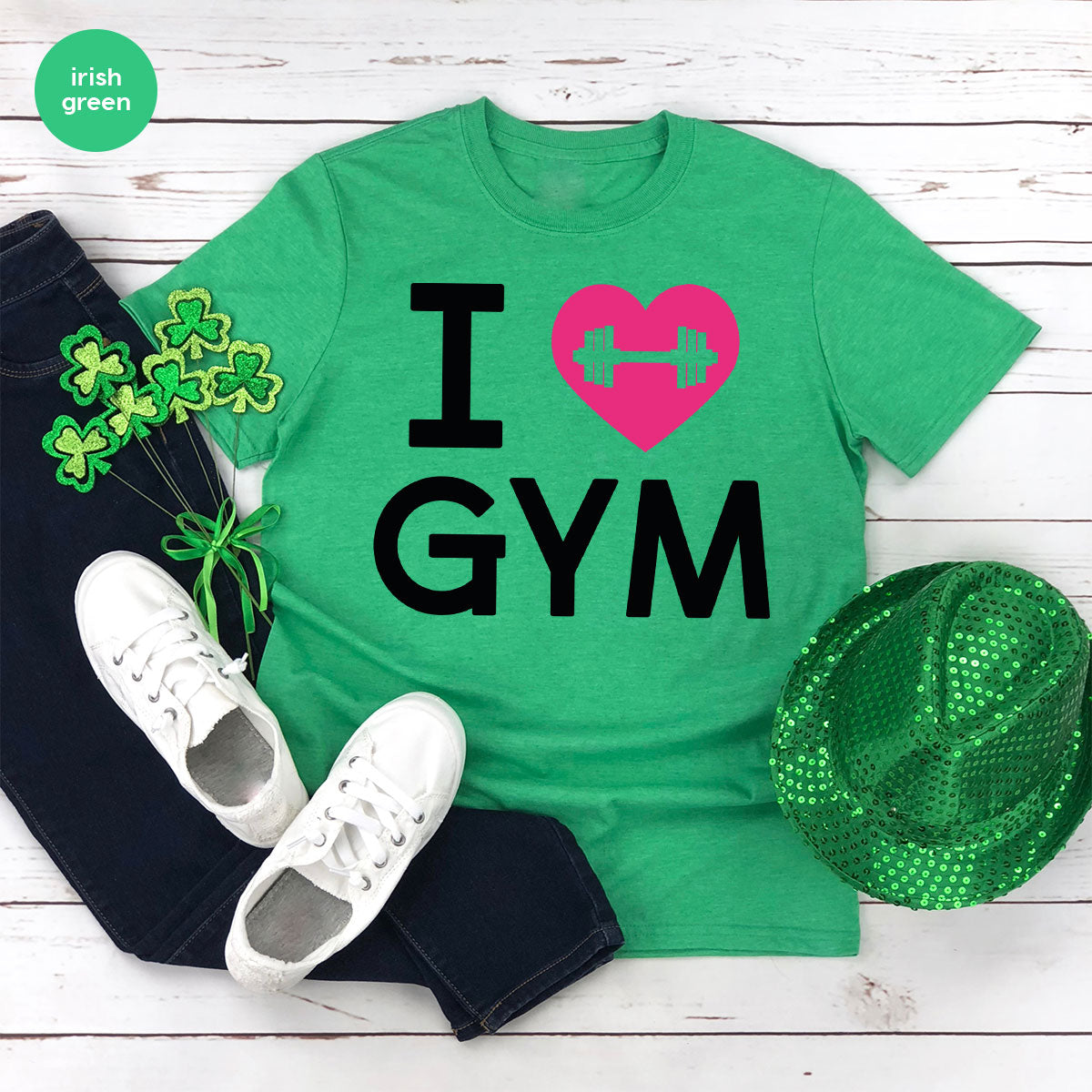 Fitness T-Shirt, GYM Shirt, I Love For Bodybuilder product image 15