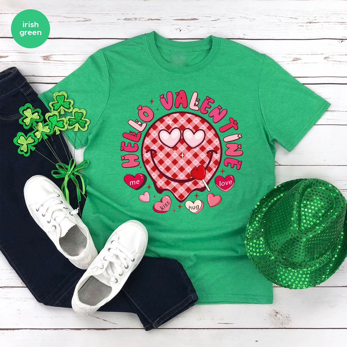 Hello Valentine Shirt, Valentine's Day Love Gift for My product image 80