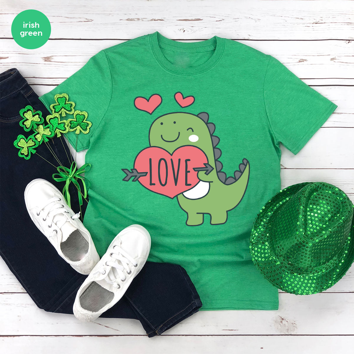 Love Shirt, Lovely Dinosaur Valentine's Day Special For product image 81