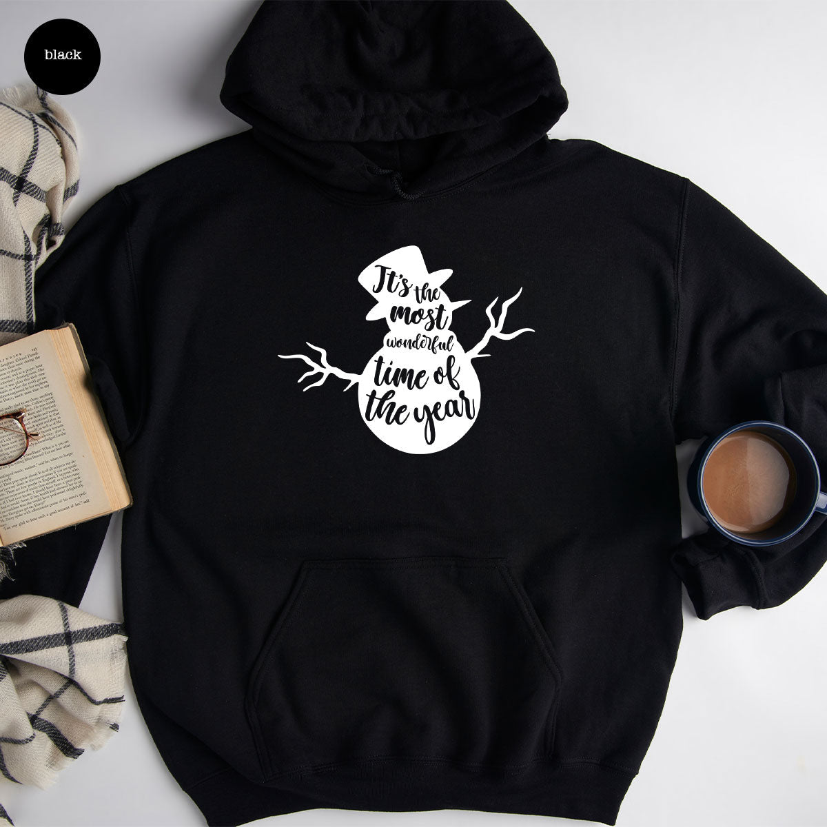 Snowman Christmas Hoodie, Funny Design, 2023 Xmas Sweatshirt product image 20