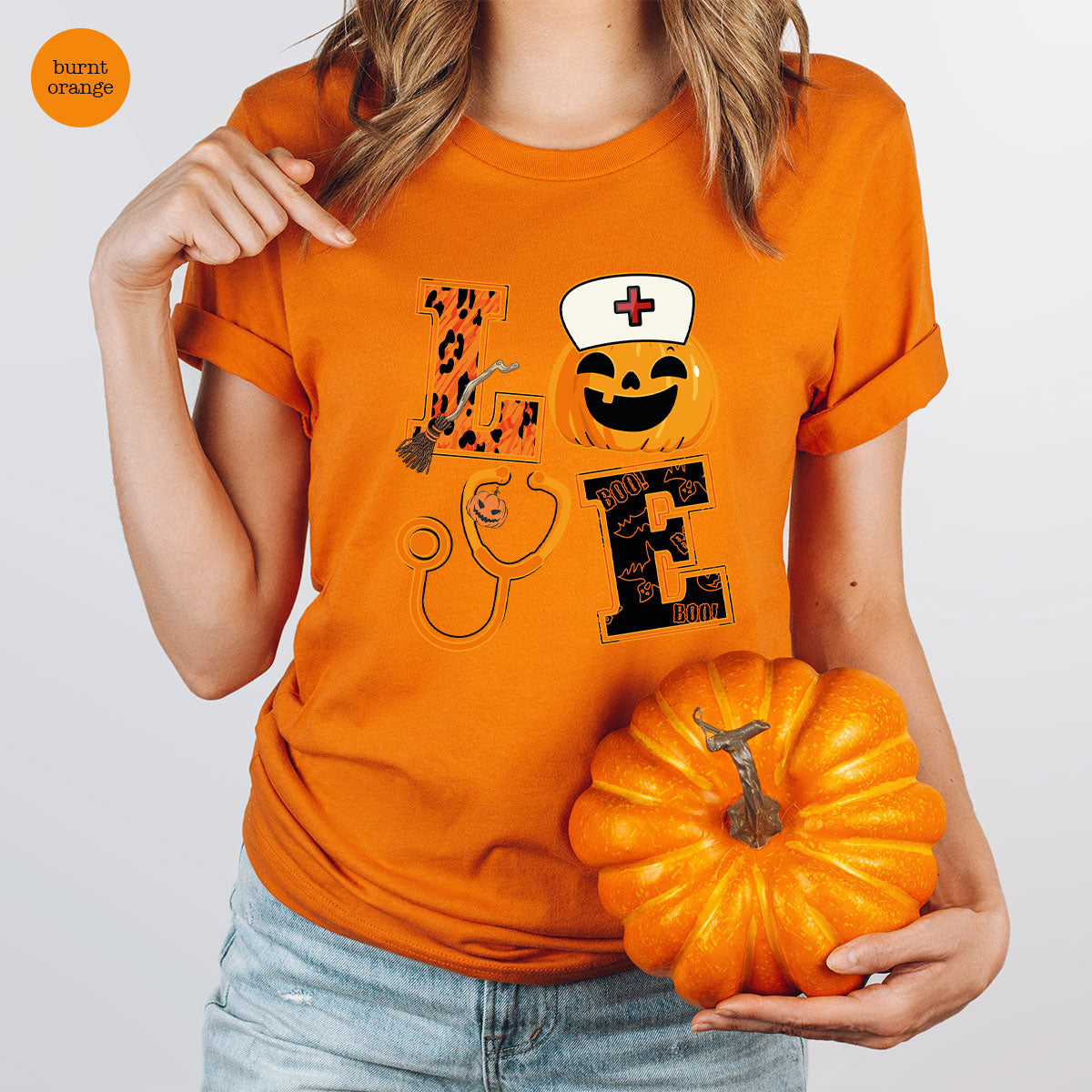 Halloween 2023 Shirt, Nurse TShirt, Pumpkin T Spooky Kids product image 26