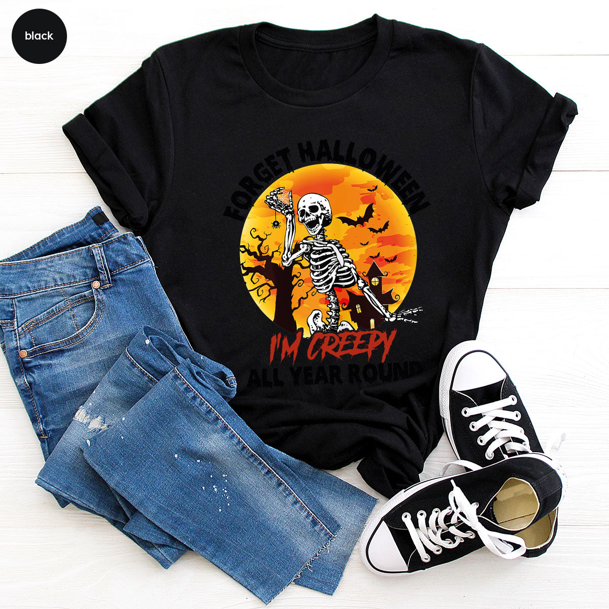 Halloween Creepy T-Shirt, Design, Tee product image 28