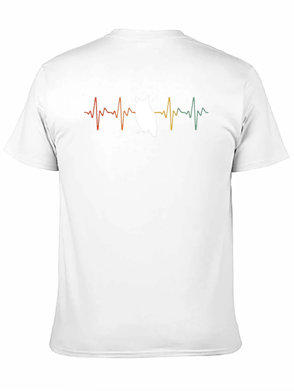 Owl Heartbeat T-Shirt - Black Cotton Tee product image 10