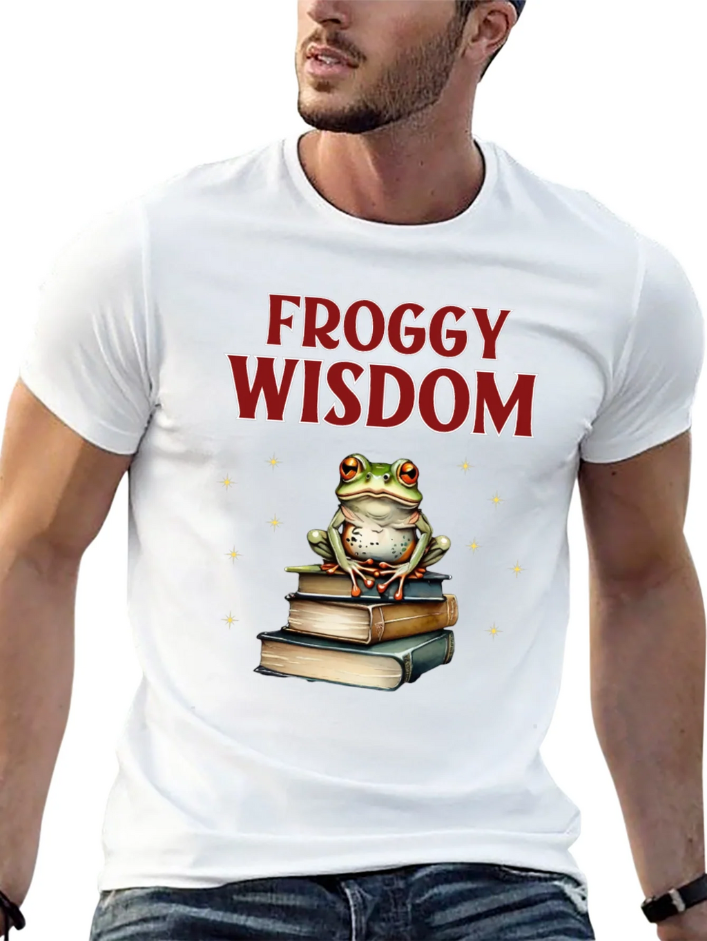 Froggy Wisdom T-Shirt - Book Lover Tee product image 12
