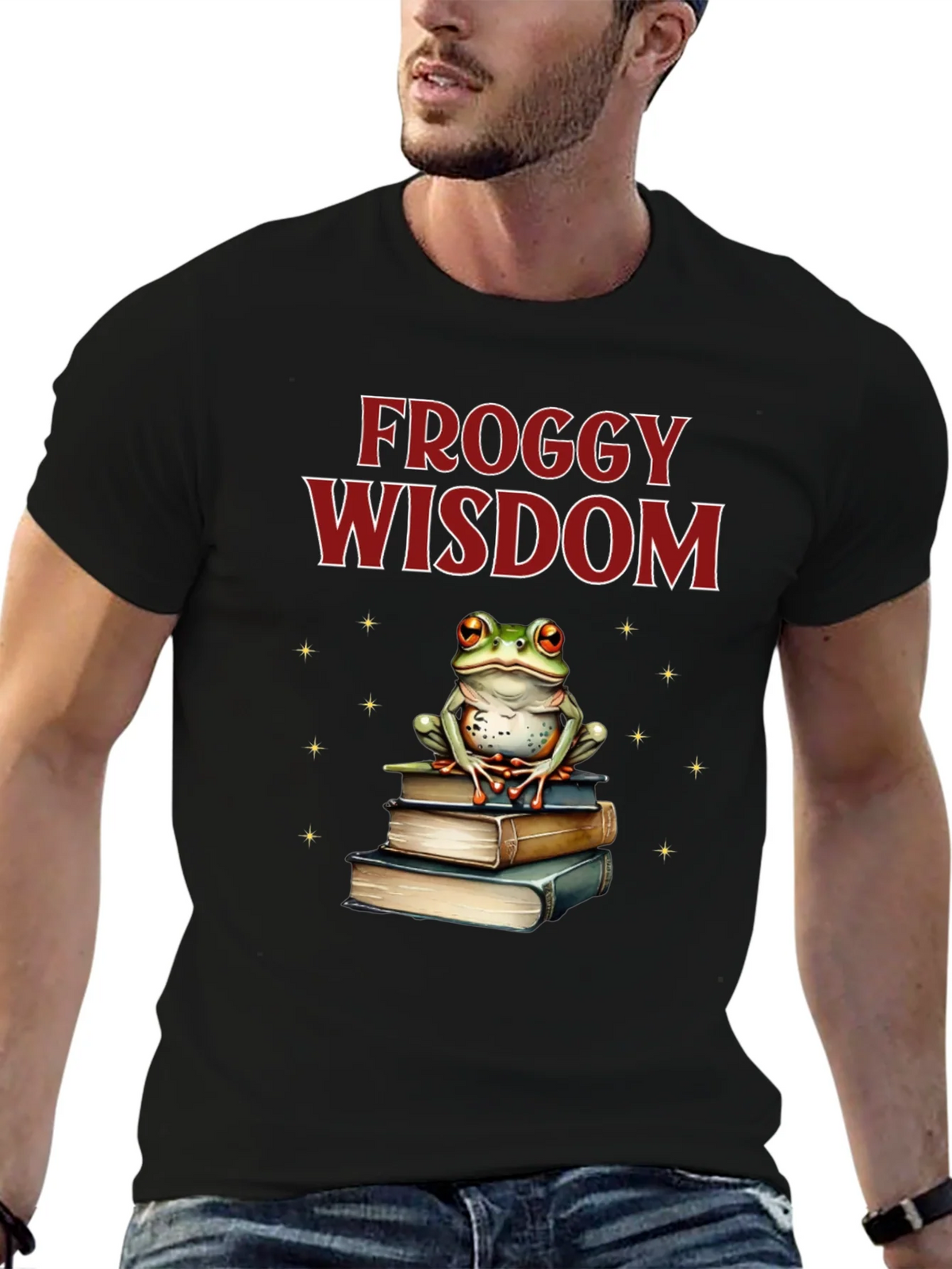 Froggy Wisdom T-Shirt - Book Lover Tee product image 6