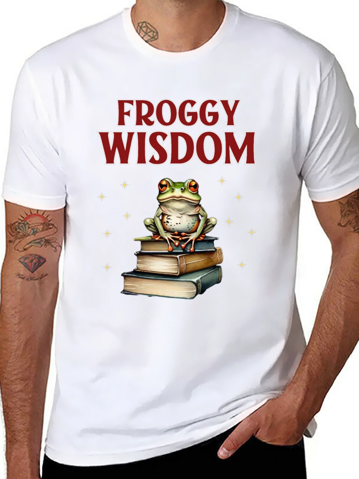 Froggy Wisdom T-Shirt - Book Lover Tee product image 7