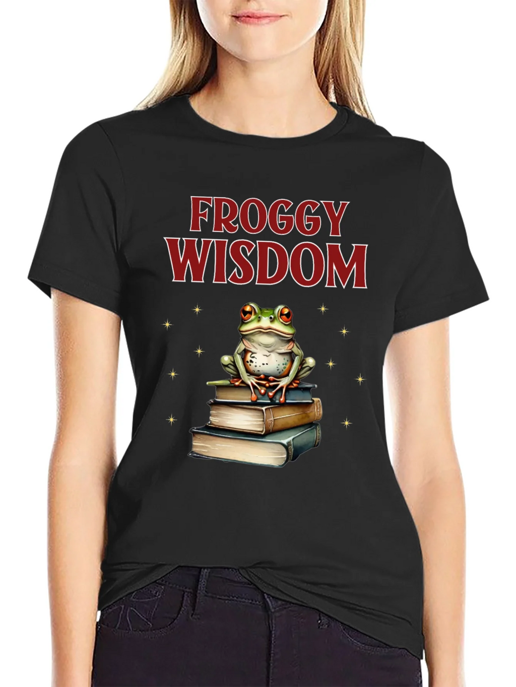 Froggy Wisdom T-Shirt - Book Lover Tee product image 2