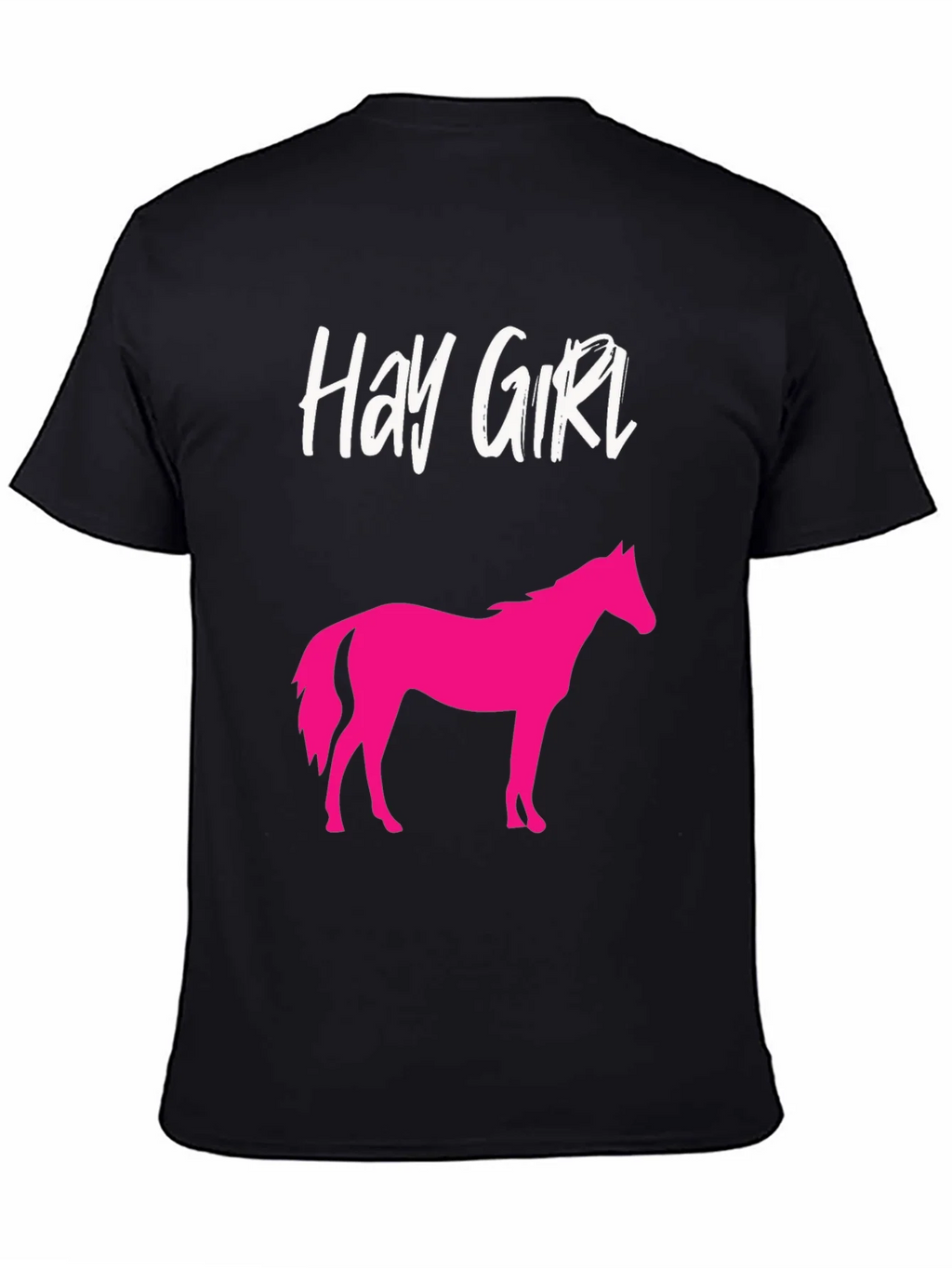 Hay Girl Horse Graphic Tee - Novelty Shirt product image 4