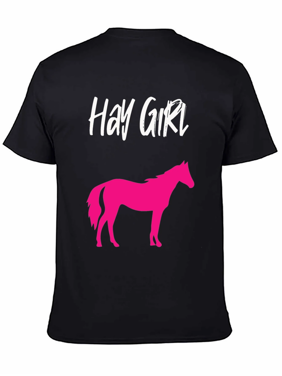 Hay Girl Horse Graphic Tee - Novelty Shirt product image 4