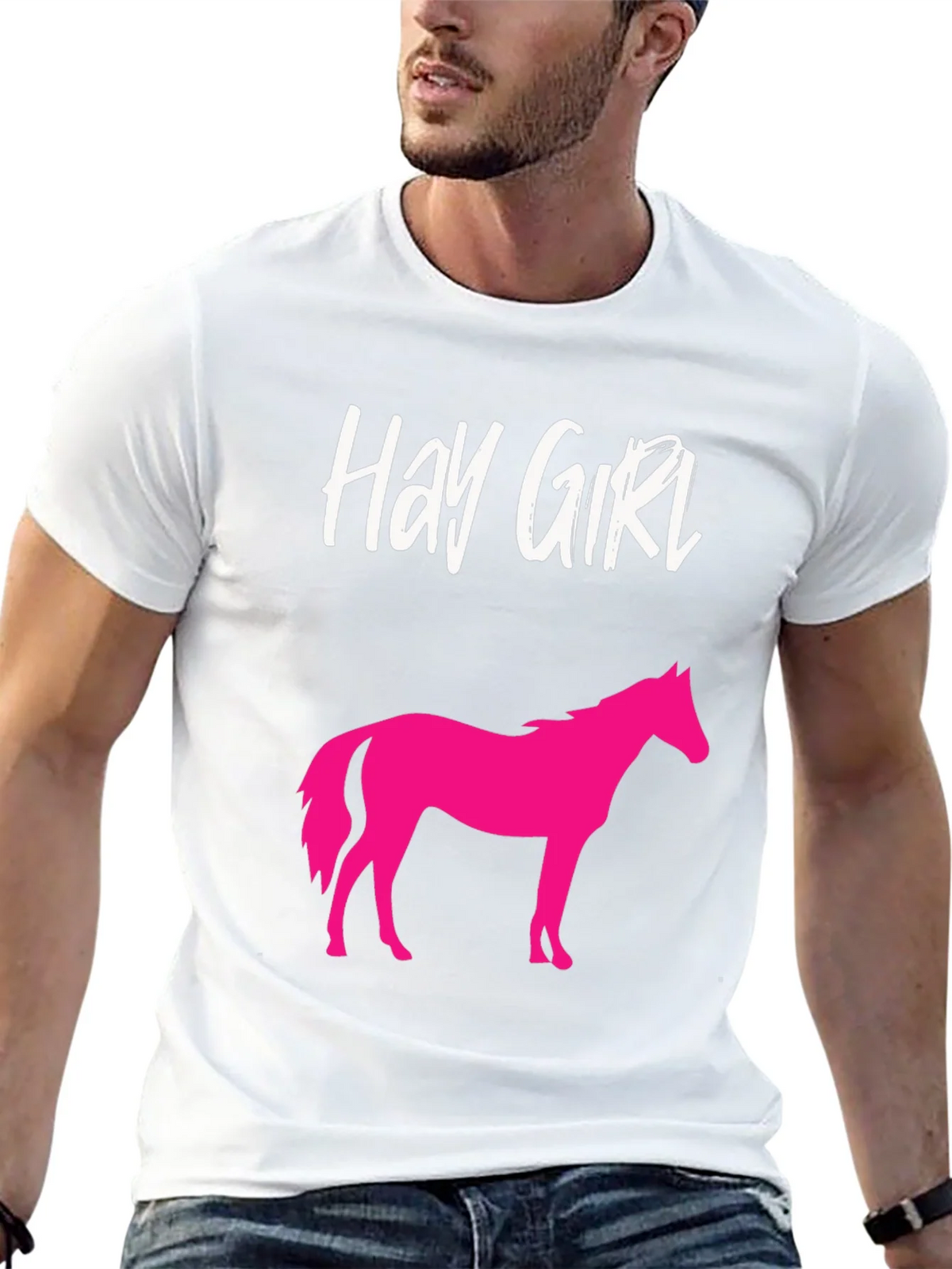 Hay Girl Horse Graphic Tee - Novelty Shirt product image 10