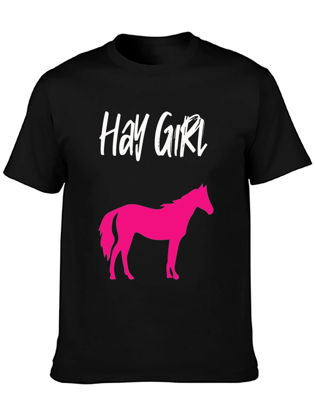 Hay Girl Horse Graphic Tee - Novelty Shirt product image 3