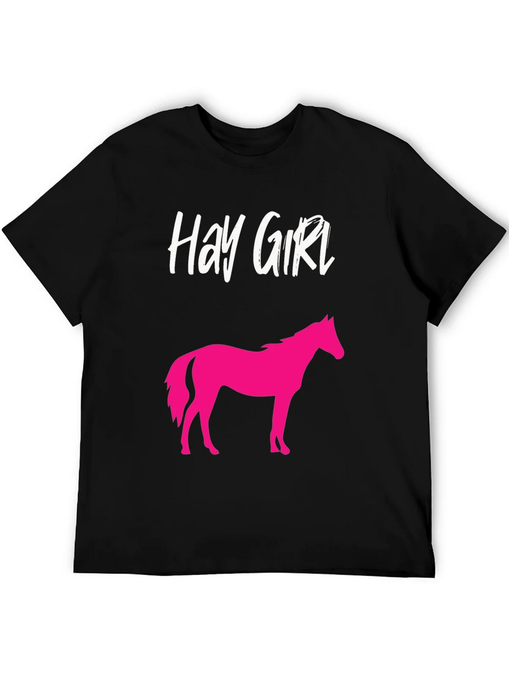 Hay Girl Horse Graphic Tee - Novelty Shirt product image 5
