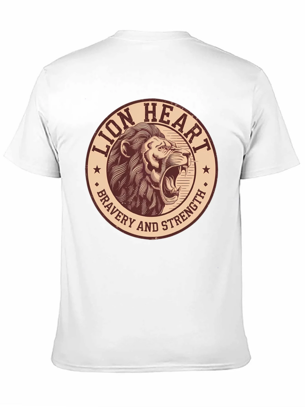 Lion Heart Bravery Strength Graphic Tee product image 5