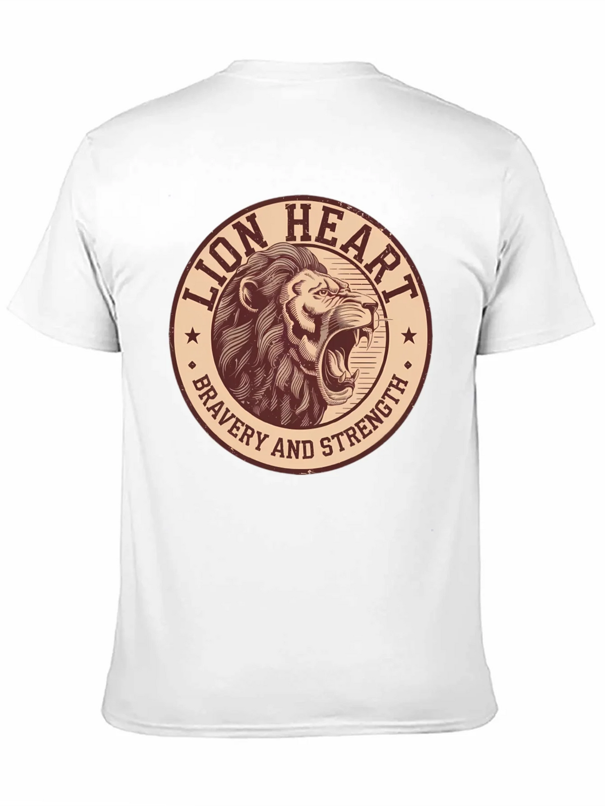 Lion Heart Bravery Strength Graphic Tee product image 5