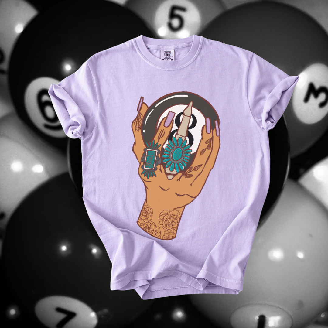 8 ball Hand tee product image 1